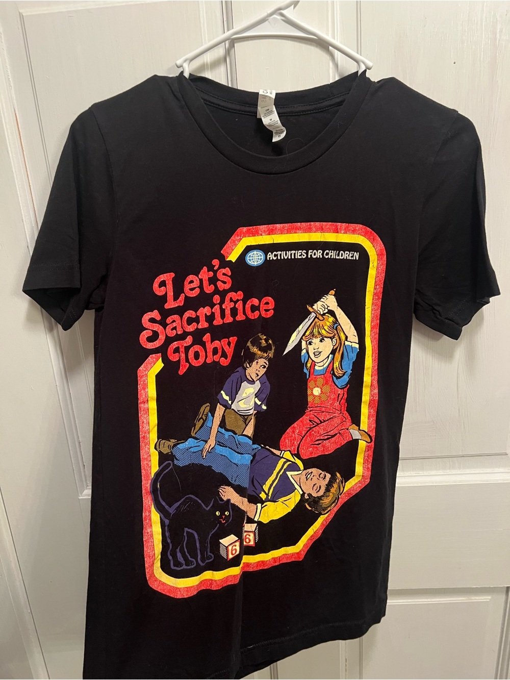 Black Graphic Tee - "Let's Sacrifice Toby"
